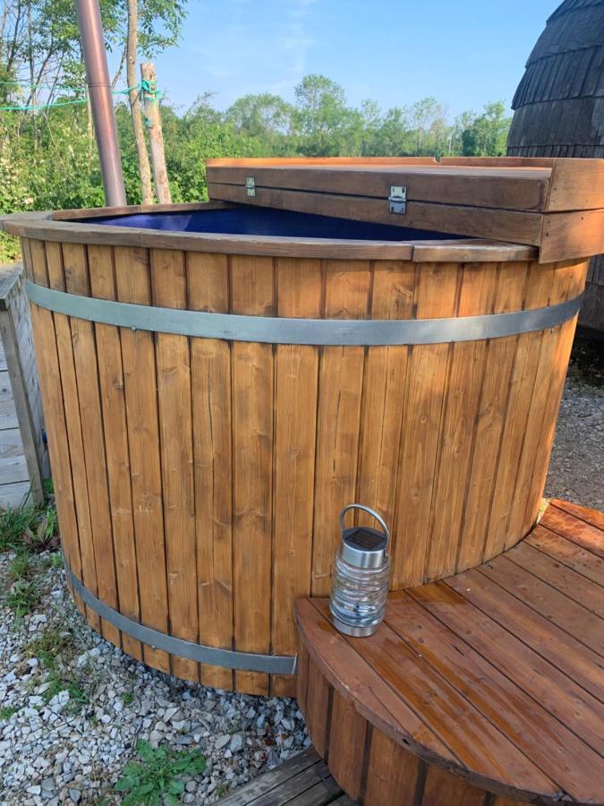 Cabane En Bois Avec Bain Nordique Et Sauna Marigny  Exterior foto