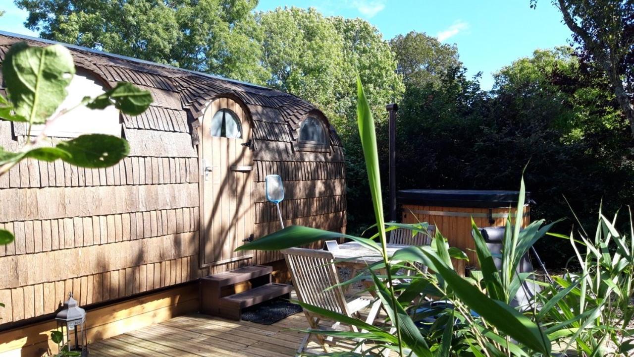 Cabane En Bois Avec Bain Nordique Et Sauna Marigny  Exterior foto